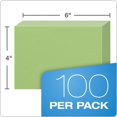 thumbnail image 3 of Oxford(R) Colored Recyc Index Cards, Unru, 4in. x 6in., Vert, Pack de 100, 3 of 5