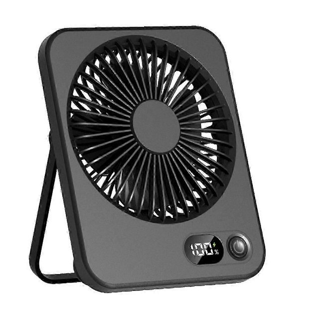 Portable Desk Fan USB Rechargeable Fan 180 Tilt Folding Personal Fan with Power Display 5 Speeds Ul