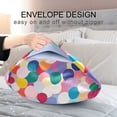 thumbnail image 4 of Yayeee Pillowcase Queen Size Set of 2 Satin Wrinkle Resistant Pillow Case, Yellow Colorful Circles, 4 of 7