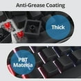 thumbnail image 3 of AIR-129 Key Blank Keycaps, Thick PBT Keycaps, Custom Gaming Keycaps,Minimalist Grey Black Keycaps,Cherry Profile, for US/ISO Layout 60% 65% 75% Mechanical Keyboard(Black), 3 of 4