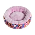 thumbnail image 3 of Jacenvly 2024 - Cama cálida para perro, cachorro, peluche, acogedor, de lona, redonda, transpirable, para perrera, colchón para mascotas (15 x 15,7 pulgadas), artículos esenciales para mascotas, 3 of 3
