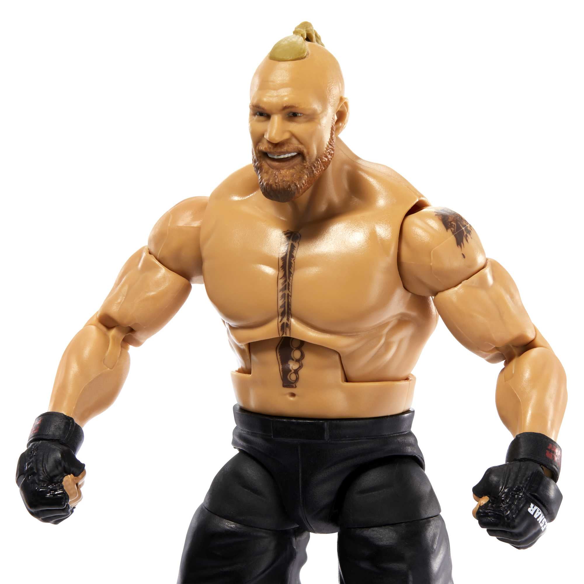 WWE Brock Lesnar Elite Collection Action Figure, 6-inch Posable Collectible
