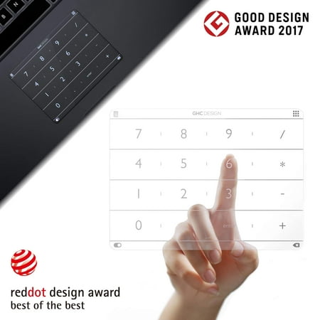 Nums Numeric Keypad for Mac, Wireless Number Pad Calculator, App/Web/Folder Swift Launch Function, Trackpad Protector for Mac 12'' USB-C (Best Web Design App For Mac)