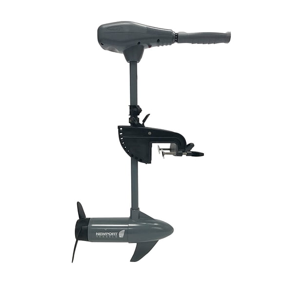 Newport Kayak Series 55lb Thrust Saltwater Transom Mounted Electric Kayak Trolling Motor with 24 In. Shaft