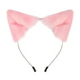 thumbnail image 6 of Xinwanna Handmade Simulation Fox Ears Hair Band Movable Cat Ears Hair Hoop Plush Animal Ear Headband Headdress Props (Black), 6 of 13