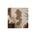 thumbnail image 4 of DecMode Gold Metal Embossed Floral Plate Wall Decor with Teal Accents, 4 of 14