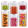 thumbnail image 3 of Easy Access Food Containers, Durable BPA-Free Plastic, Refrigerator Safe, Eco-Friendly Alternative for Sustainable Kitchen Organization, 6 Pieces, 3 of 8
