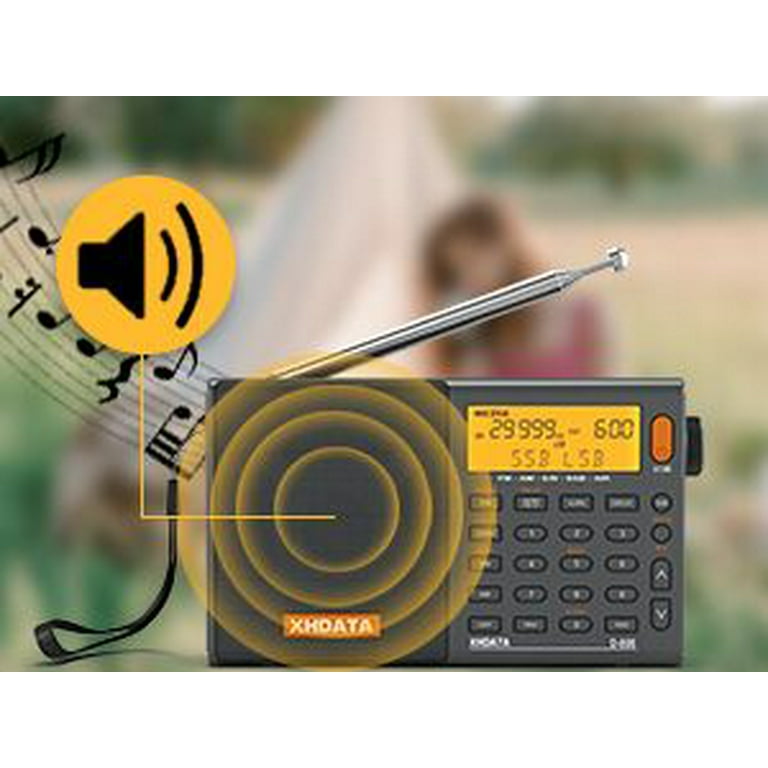 XHDATA AN-80 FM SW Radio Antenna for XHDATA TECSUN Yamaha JVC Pioneer Onkyo  Sony Audio Radio Black: : Electronics & Photo