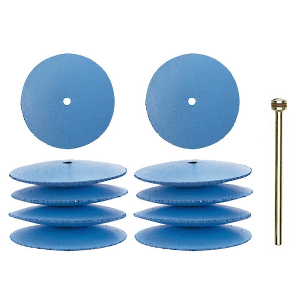 Silicone polishing discs, Ø 7/8", 10 pcs.