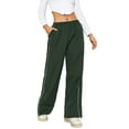 thumbnail image 1 of Pantalones para mujer Baggy Cargo Pantalones Niñas adolescentes Joggers de pierna ancha Pantalones con bolsillos para Streetwear Nituyy Varios colores, pantalón casual sólido para mujer, 1 of 5