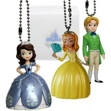 Sofia the First "Sofia, Amber & James" 3 pc. Keychain/Dnagler Set - Limited Availability New