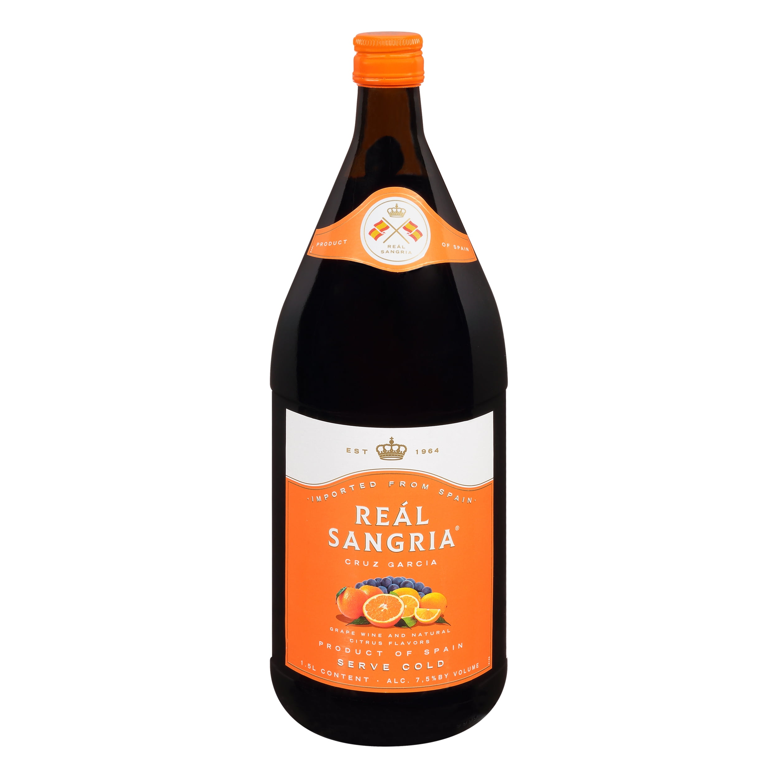 Real Sangria Red Wine Spain, 1.5 L Bottle, 7.5% ABV