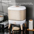 thumbnail image 2 of CNKOO Rice Bucket Dispenser Sealed Transparent 10kg Storage Container Large-Capacity Moisture-proof Plastic Cereals Grain Box Normal/10kg, 2 of 10