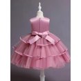 thumbnail image 4 of Girls Princess Dress Sleeveless Flower Embroidery Tutu Dress Performance Dress Wedding Flower Girls For Evening Birthday #5810, 4 of 5