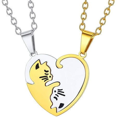 Couples Necklace Matching Split Heart Pendant Necklace for Boyfriend Girlfriend Funny Cartoon Love Charm Necklaces Set Valentines Day Gift | Walmart Canada Couples Necklace Matching Split Heart Pendant Necklace for Boyfriend Girlfriend Funny Cartoon Love Charm Necklaces Set Valentines Day Gift | Walmart Canada