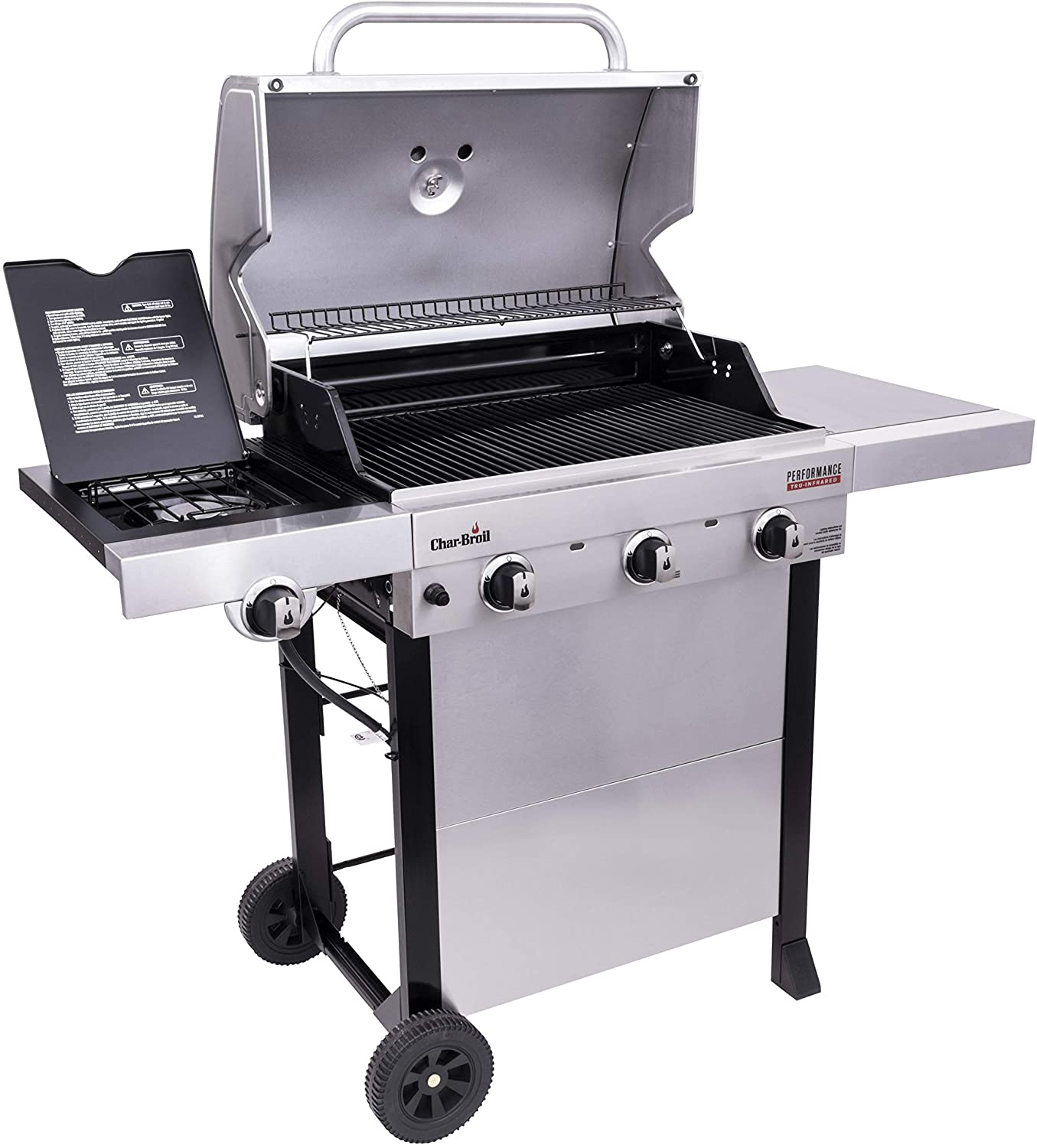 Char-Broil 463370719 Performance TRU-Infrared 3-Burner Cart Style Gas Grill, Stainless Steel - image 4 of 6