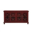 thumbnail image 2 of Treasure Trove Esnon Texture Red Four Door Credenza, 2 of 2