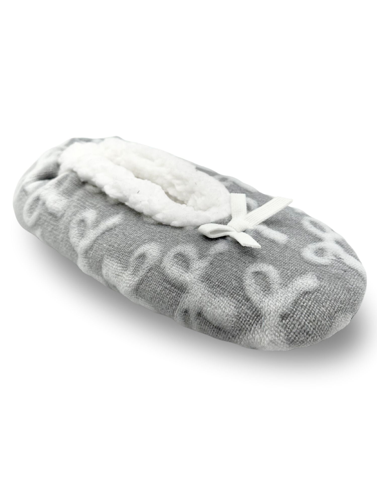 Fuzzy Babba Women's Embossed Slipper Socks, 1-Pack, Shoe Sizes 7-9.5