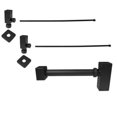 thumbnail image 1 of Square European Pedestal Kit, Matte Black, 1 of 1