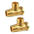 thumbnail image 1 of Conector De Tubería De Montaje En T De Latón Anti-explosión De 2 Piezas 1/2 " - 3 Vías, 1 of 9