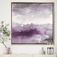 thumbnail image 2 of Designart ' Midnight at the Lake II Amethyst and Grey ' Shabby Chic Framed Canvas, 2 of 3