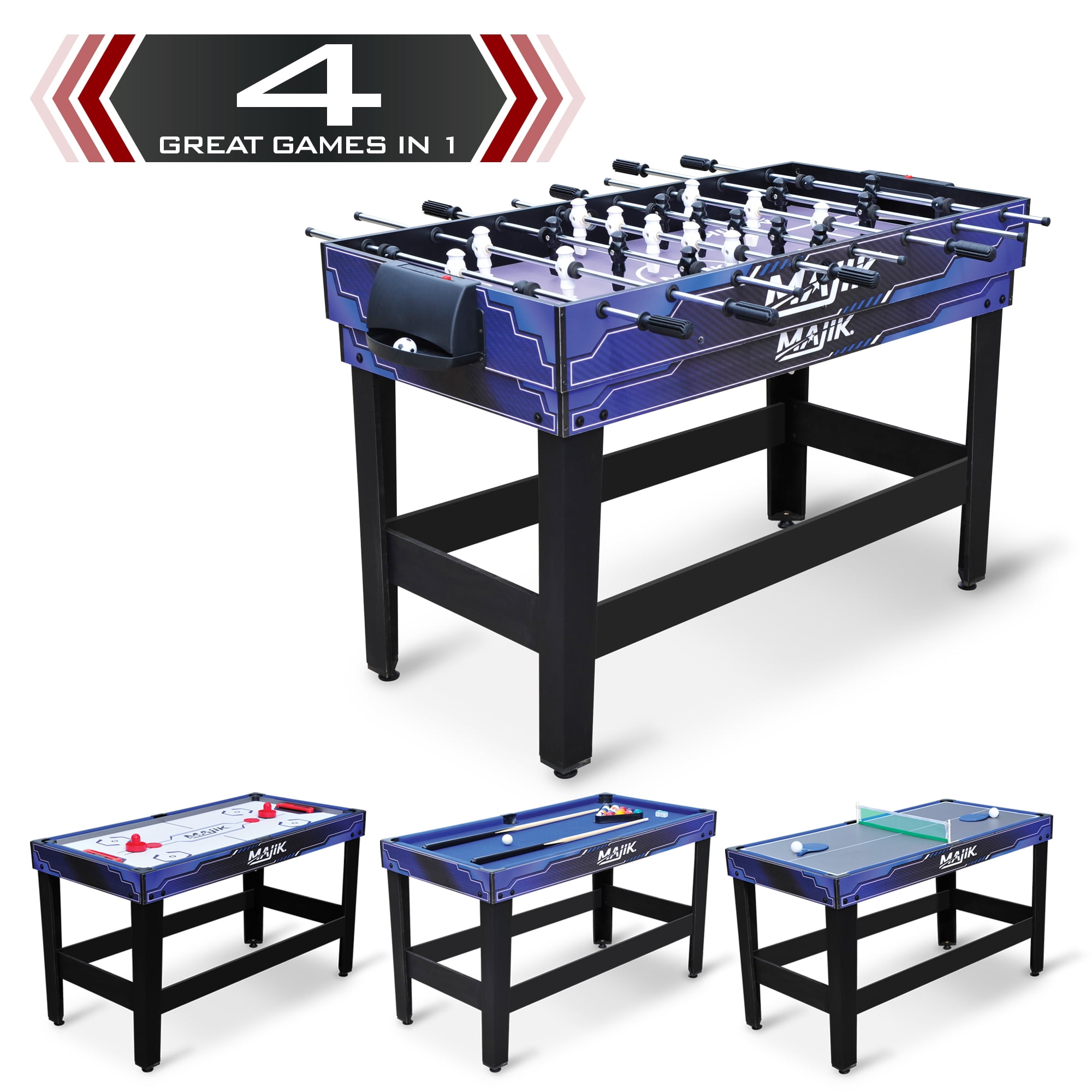 Best Choice Products 4-in-1 Multi Game Table, Childrens Arcade Set 