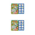 thumbnail image 3 of Vogacara Niños silencioso ocupado libro portátil a prueba de aceite impermeable esclarecedor preescolar pegatina juguete Navidad vacaciones regalo Animal 2piezas Vogacara CBP297456, 3 of 5