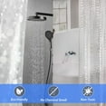 thumbnail image 5 of Lockways 2 Pcs Shower Curtain, 71"x71" Clear Plastic PEVA Shower Curtain Liner, Waterproof Shower Curtains for Bathroom Bathtubs with Magnets, 24 Hooks, 5 of 7