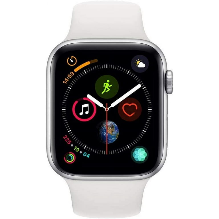 Apple Watch Series 4 (GPS, 44mm) - Silver Aluminum Case with White