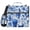 Blue Skull Bird Flower, variant on 3 Ring Zipper Binder with Shoulder Strap Waterproof Trapper Keeper 2 Inch D-Ring 500 Sheets Capacity, Dirt Grass Pixel Art