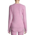 thumbnail image 3 of ClimateRight by Cuddl Duds Stretch Fleece Women's Long Sleeve Crew Neck Base Layer Top, Sizes XS to 4X, 3 of 7
