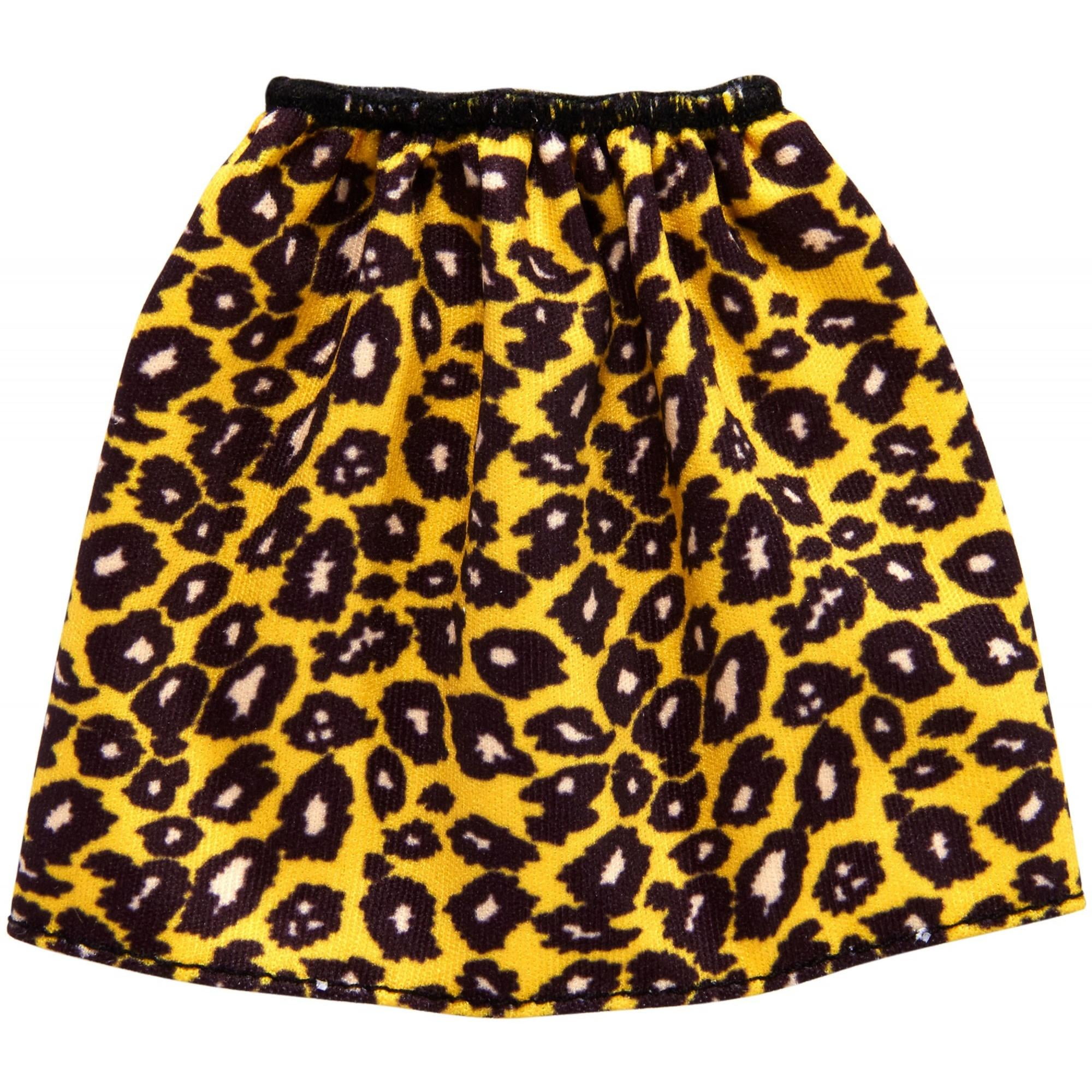 Barbie Doll Bottoms Fashion Pack, Leopard Print Skirt - Walmart.com