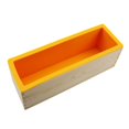 thumbnail image 3 of Molde rectangular de silicona flexible para jabón, ideal para la elaboración de jabón y manualidades multifuncionales. Naranja, 3 of 9