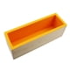 thumbnail image 3 of Molde rectangular para jabón, versátil, 1200 ml, para hacer en casa. Herramienta de silicona flexible. Naranja, 3 of 9