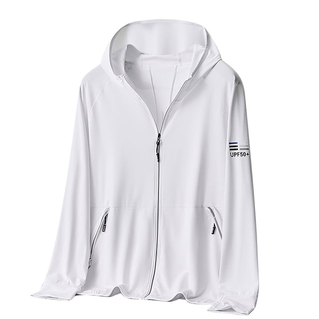 Weiqiqre Vestes de Sport Légères pour Hommes à Manches Longues avec Fermeture Éclair Complète pour Randonnée, Course et Entraînement