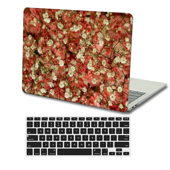 KSK KAISHEK Hard Shell Case for Old MacBook Pro 15 inchs( No Touch, 2012 - 2015) + Black Keyboard Cover Model A1398, No CD-ROM Flower 68