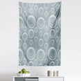 thumbnail image 1 of Geometric Tapestry, Inner Spirals Ellipse Forms with Wavy Horizontal Short Lines Abstract Modern, Fabric Wall Hanging Decor for Bedroom Living Room Dorm, 5 Sizes, Blue Grey Dust, by Ambesonne, 1 of 1
