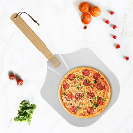 

ZTOO Oversized Jumbo Spatula Aluminium Pizza Paddle Peel Removable Wooden Handle Bakers Paddle Pizza Peel spatula with Oven