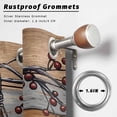 thumbnail image 6 of 1 Panel Outdoor Curtains for Patio Waterproof 54"x84", Texas Star Vintage Weatherproof Privacy Outsides Curtains, Berry Grey Blue Brown Wooden Grommet Thermal Drapes for Cabana Porch Pergola, 6 of 8
