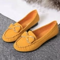 thumbnail image 4 of Mepaouo Women's Suede Leather Penny Loafers Comfortable Slip on Boat Driving Walking Moccasins Shoes, 4 of 6