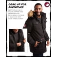 CANADA WEATHER GEAR Men's Winter Coat - Heavyweight Teflon Canvas Parka