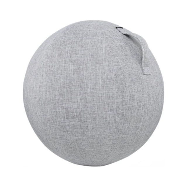 Dust-proof Anti-slid Exercise Ball Cover Cotton Flax Practical Fine Knitted Yoga Ball Cover for Home
