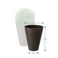 thumbnail image 2 of Algreen Valencia Planter, 2 Round Taper Planter, 10-In. Diameter by 13-In., Spun Chocolate, 2 Pack, 2 of 2