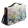 thumbnail image 2 of FOR U DESIGNS Daisy Hummingbird Bible Case for Girls Portable Sturdy Leather Bible Cover Size X-Large Wear Resistant Bible Bag with Handle Bible Bag for Women Organizer Bible Accessories, 2 of 7