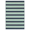 thumbnail image 3 of Oriental Weavers Meridian Indoor/Outdoor Rug - 5701B - 8'6" x 13' - in Blue/ Ivory - Nautical & Coastal, Water, Stain and Fade Resistant, Hose Clean, Patio, Outdoor Living Area Rug, 3 of 5