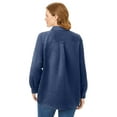 thumbnail image 2 of Woman Within Plus Size Soft Faux Suede Shirt, 2 of 6