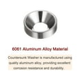 thumbnail image 4 of Unique Bargains Lot de 30 Rondelles à Encastrer M4 en Alliage d'Aluminium Anodisé, Gris, 4 of 4