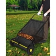 thumbnail image 7 of 26-Inch Push Lawn Sweeper with 4 Spinning Brushes, 7 Cu. Ft. Hopper, Adjustable Height Yard Cleaner, 7 of 7