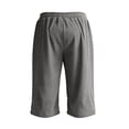 thumbnail image 4 of Dresfit Mens Corduroy Shorts Baggy Long Shorts Summer 2026 Drawstring Multi Pockets Holiday Bermuda Shorts Lounge Solid Big and Tall Casual Bottoms 3XL, 4 of 4