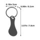 thumbnail image 5 of Fichas para carrito de compras y llaveros, 5 uds., fichas para carrito de compras, fichas para carrito de compras con llavero, 5 of 7
